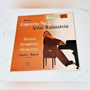 Brahams Concerto No 2 Boston Symphony Orchestra Vinyl Record Vintage RCA
